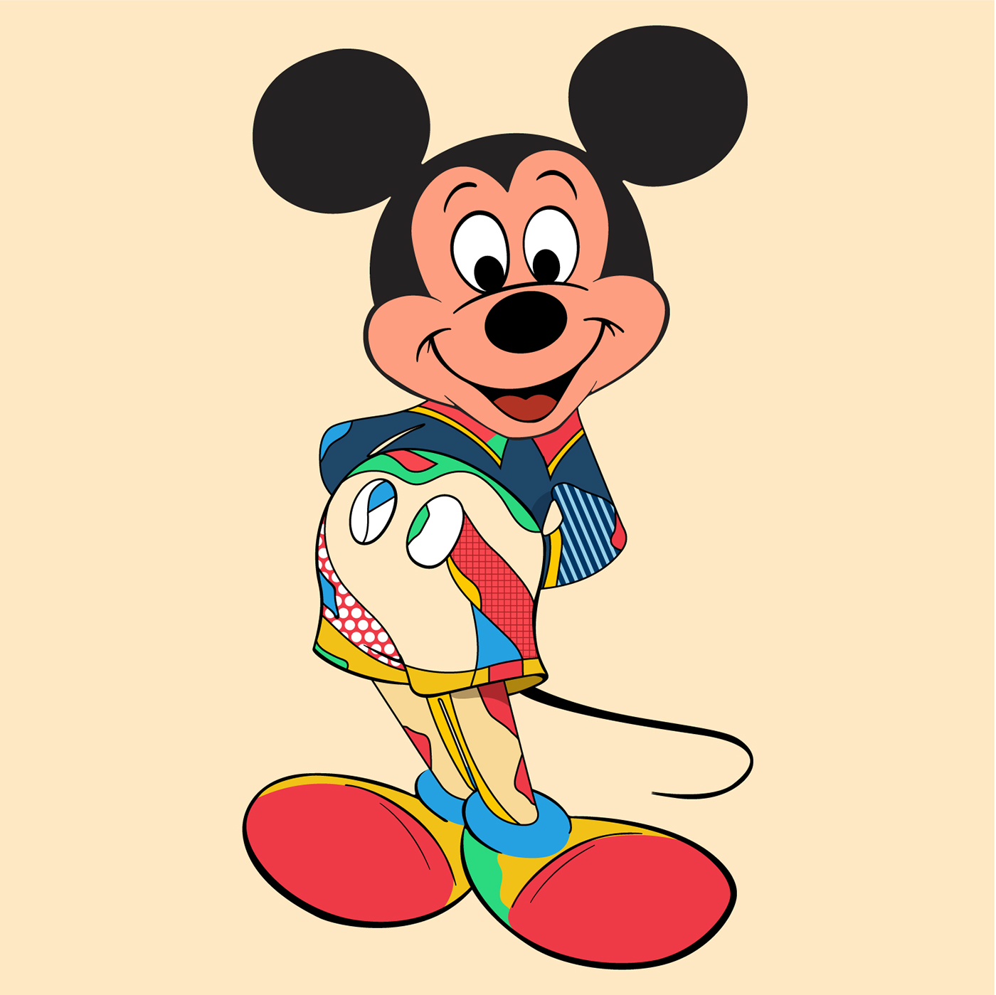 mickey mouse Pop Art ILLUSTRATION 