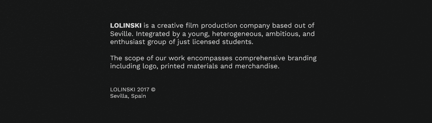 black brand branding  dark Film   identity logo Production