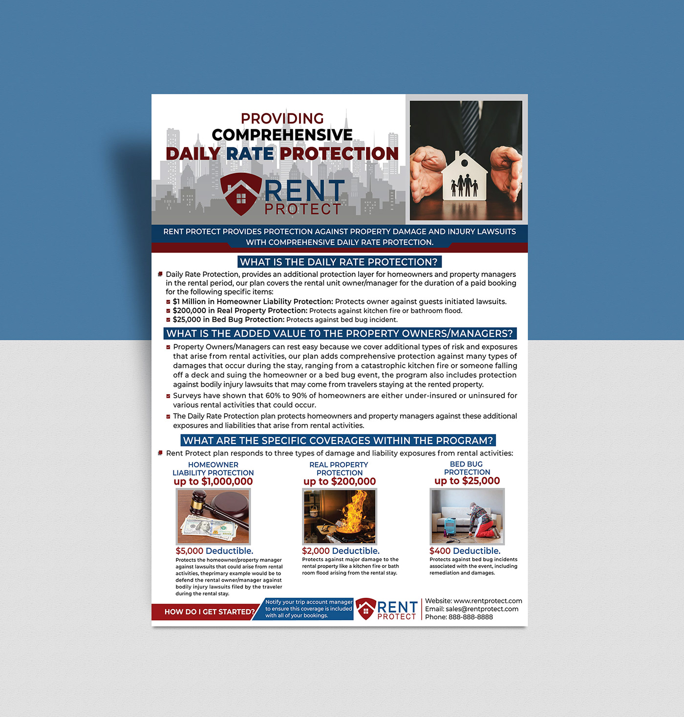 A4 print  rent protection rent protection FLYER