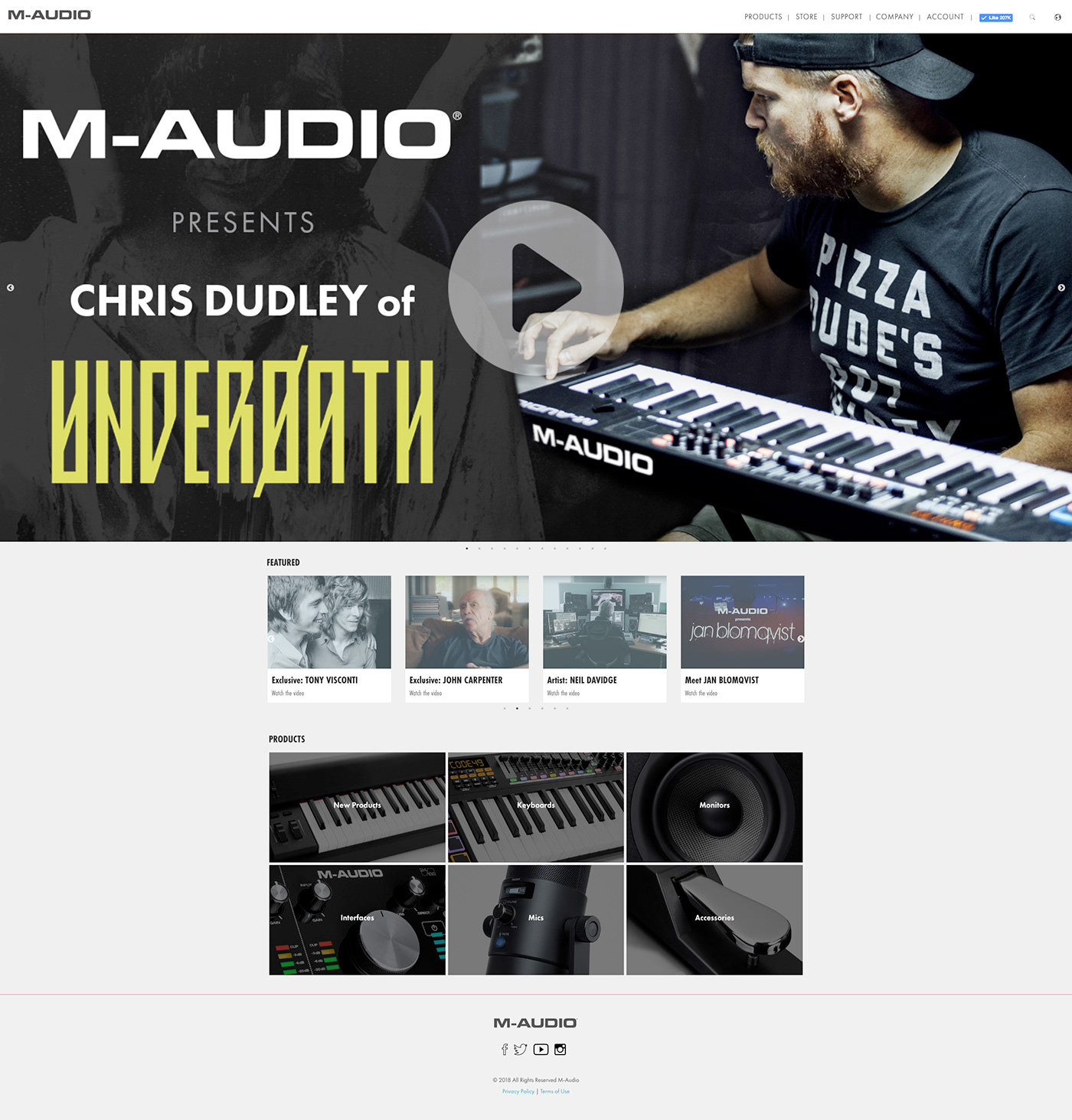 m-audio Underoath chris dudley studio recording