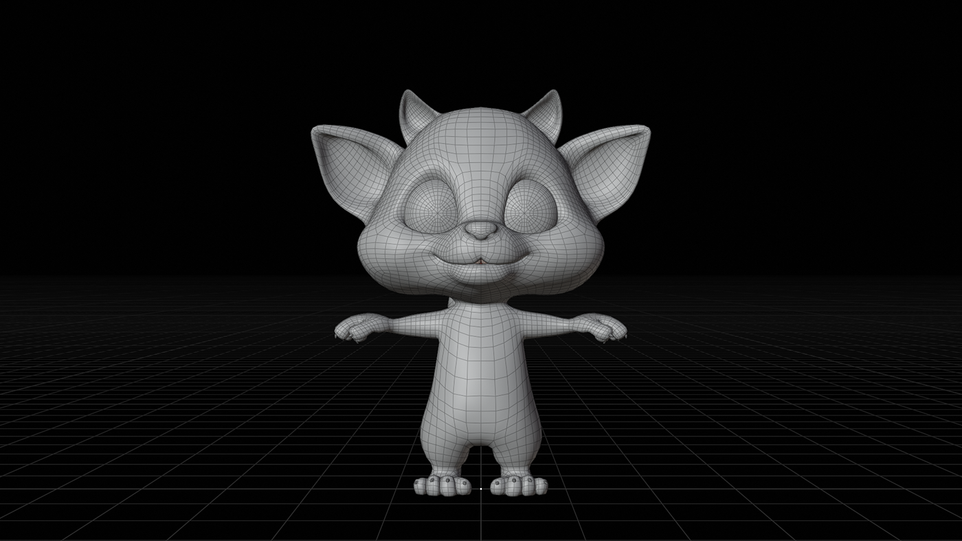 cartoon animal design 3D Character stylized character blender 3d modeling