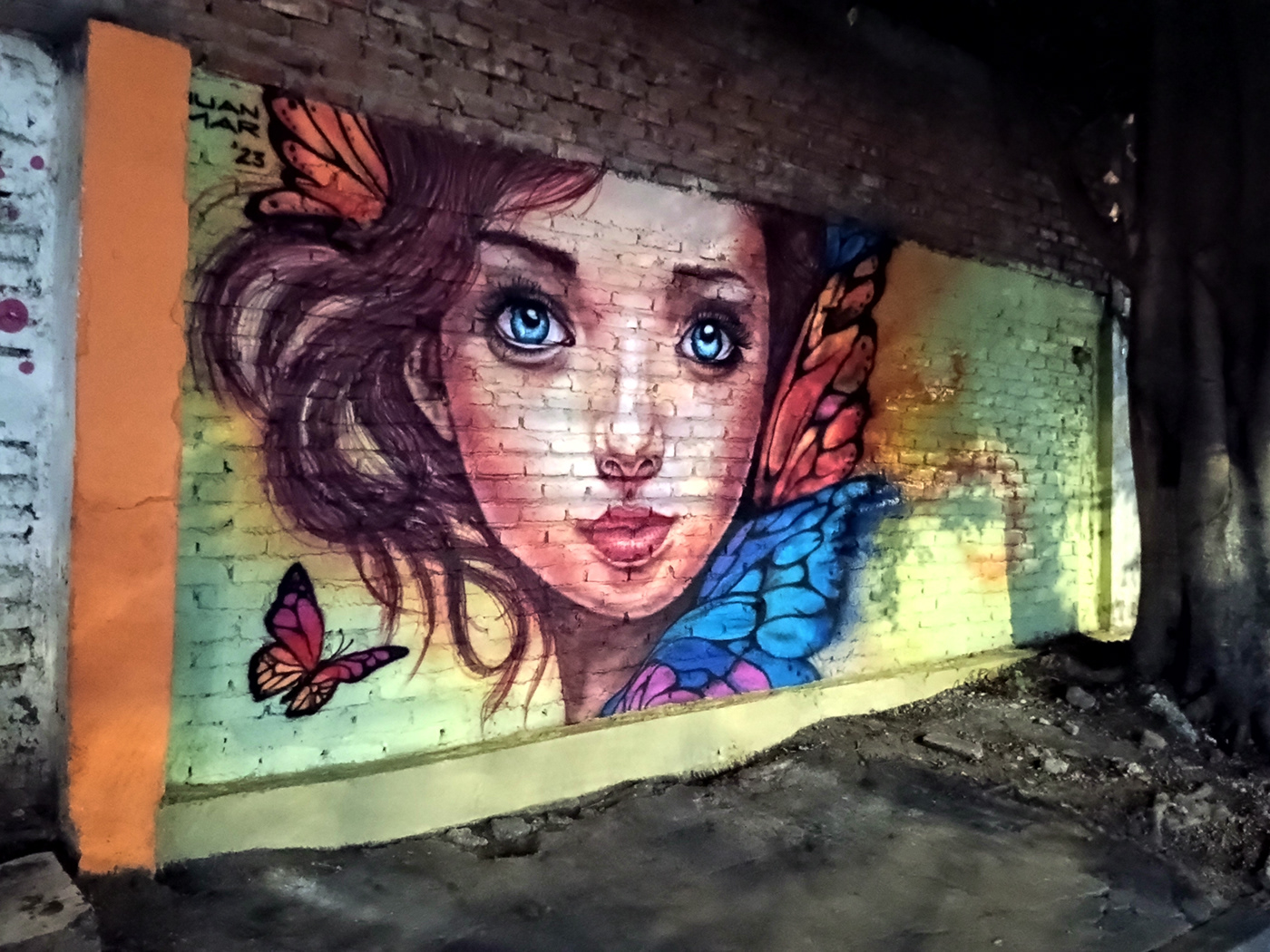 arte JUAN CELI Cali colombia Yumbo Mural cultura Artista pintura arte urbano winwood aerografo aerografia ojos