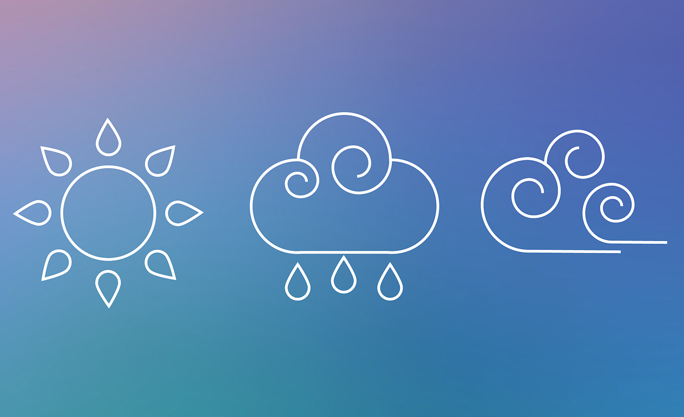 UI icons weather set