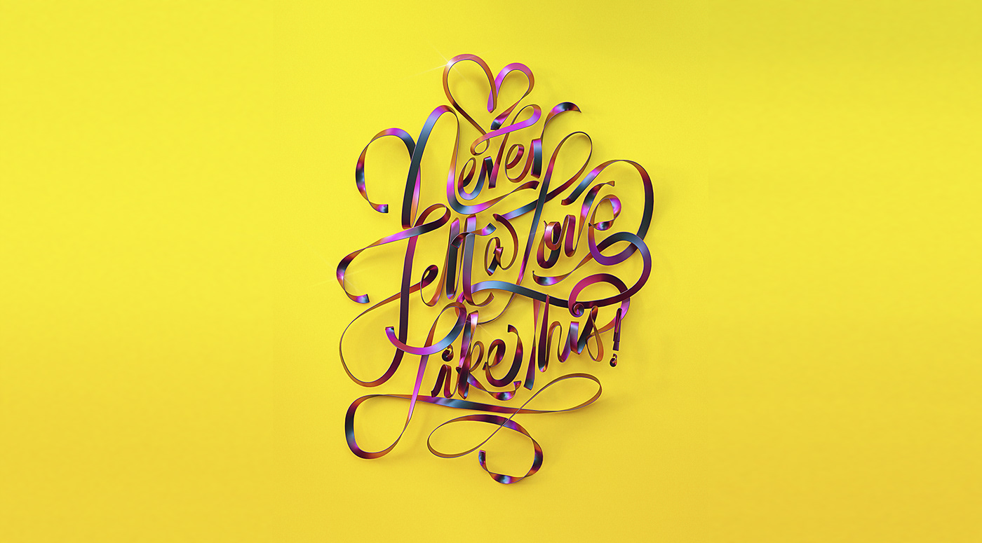 3D adobe art cinema4d design ILLUSTRATION  lettering typography  