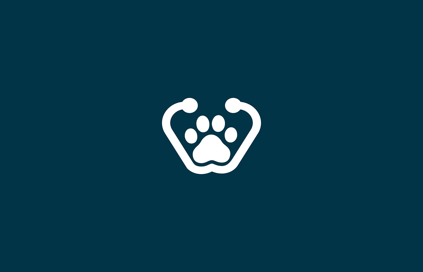 Dog Health Care Logo Design (White)
