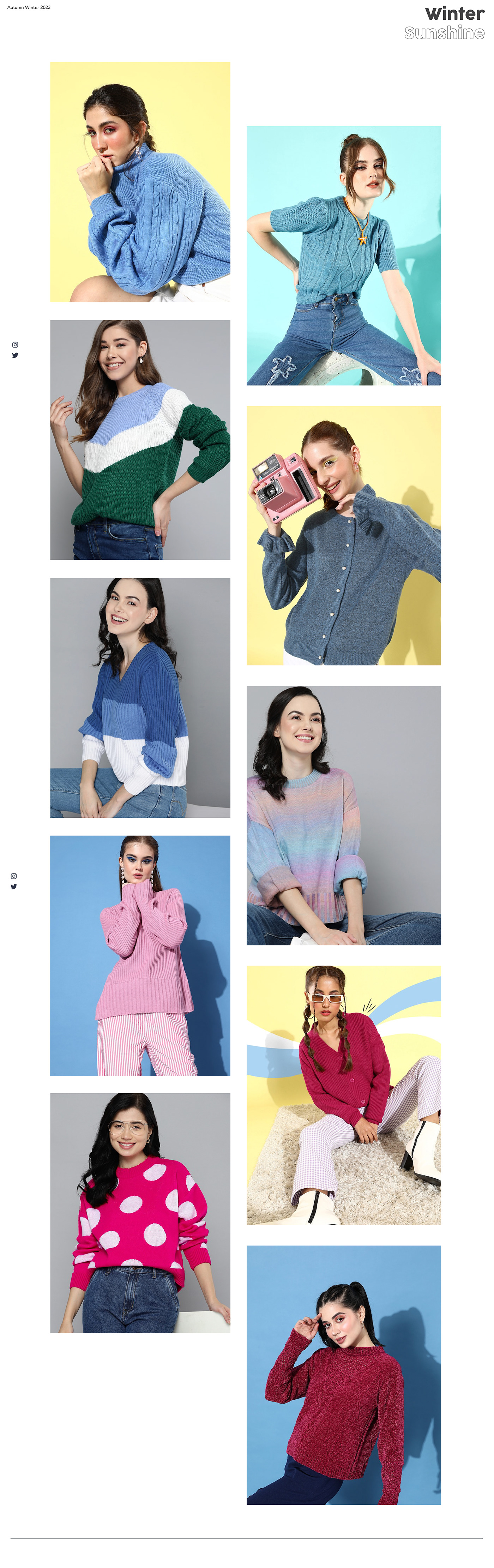 knitwear fashion design Clothing apparel womenswear AUTUMNWINTER23COLLECTION Sweaters