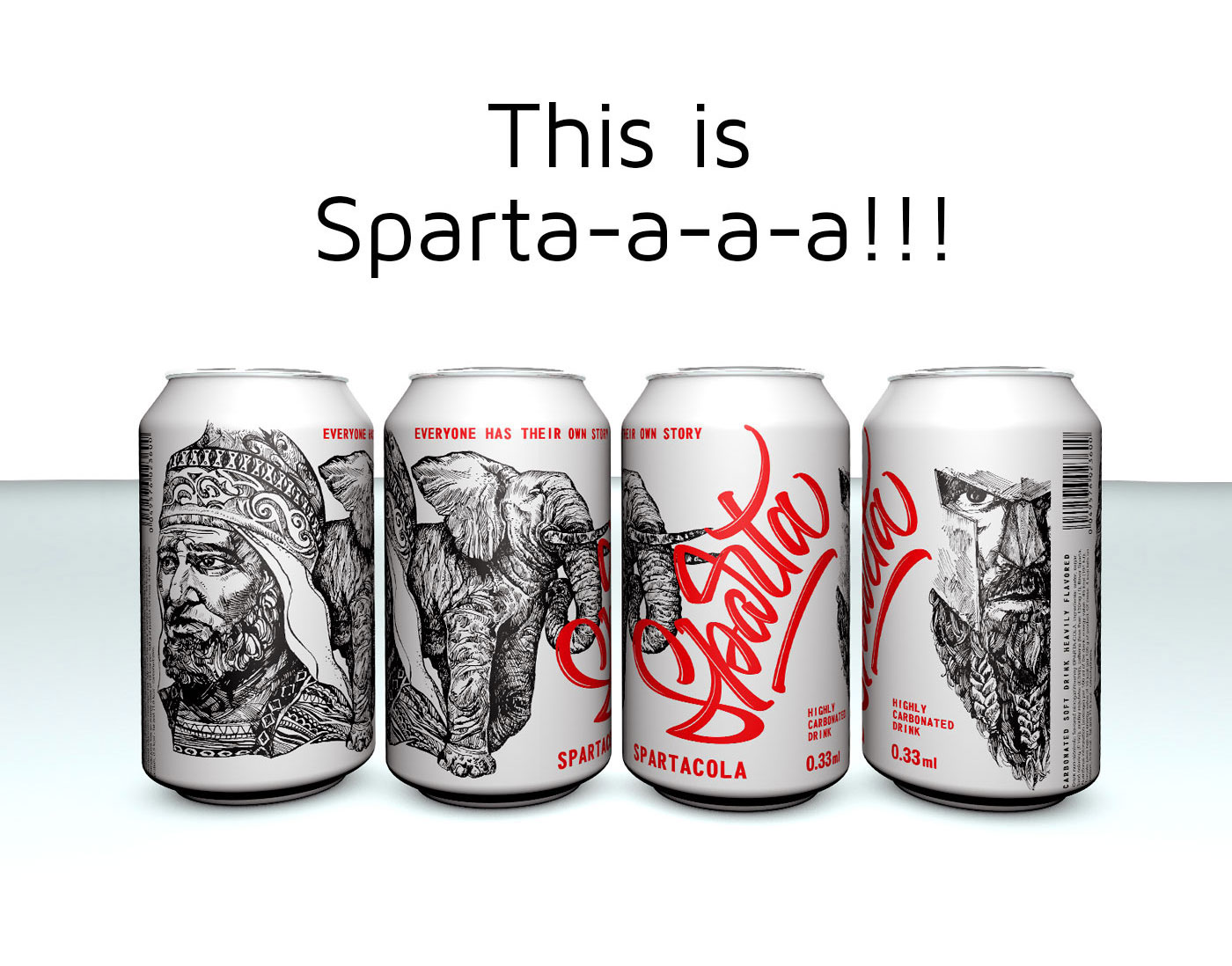 Calligraphy   lettering design Packaging cola sparta drink SPARTA COLA logo ILLUSTRATION 