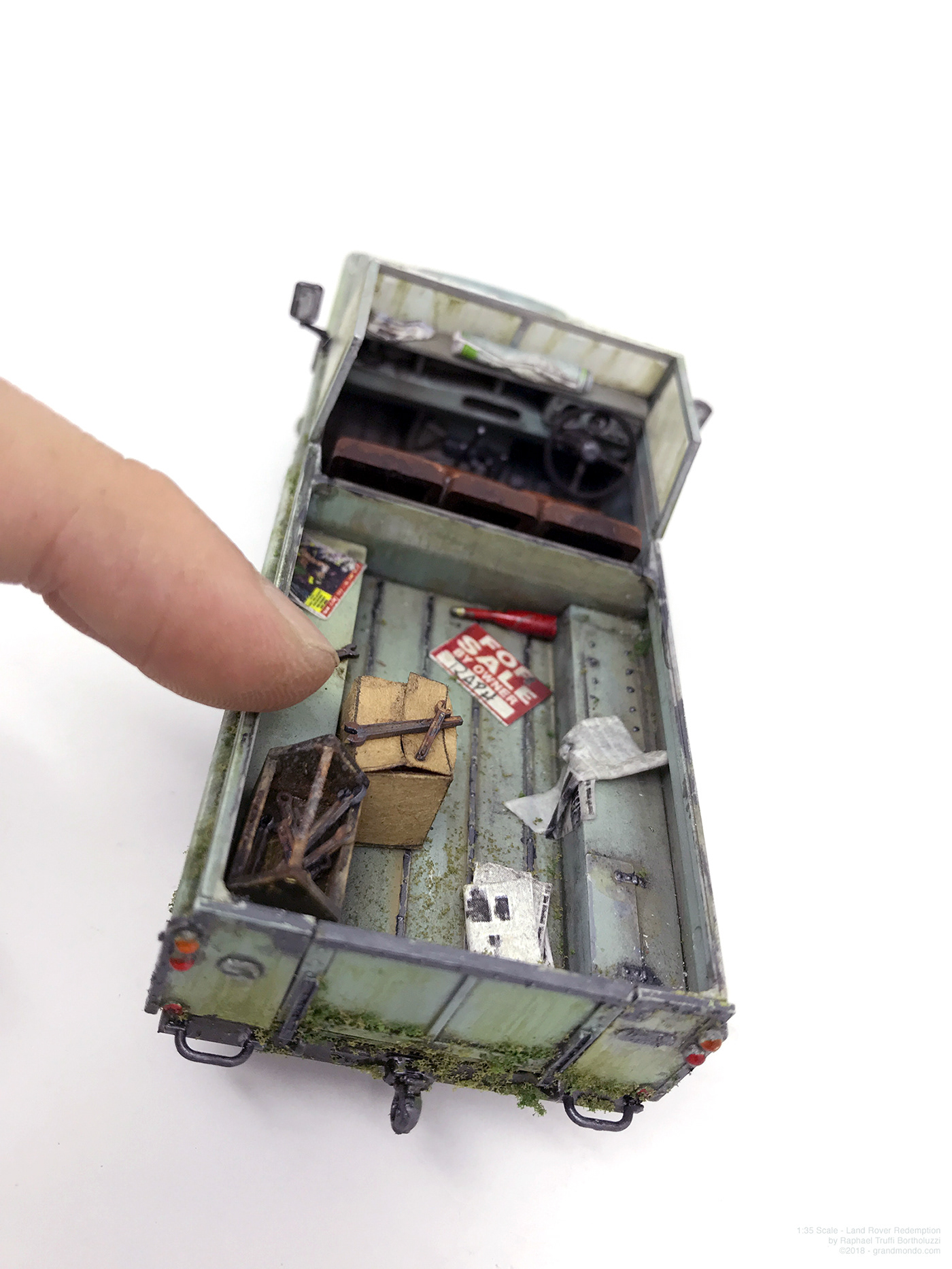scale model Diorama handmade miniature art miniatures grandmondo automotive   abandoned process Vehicle