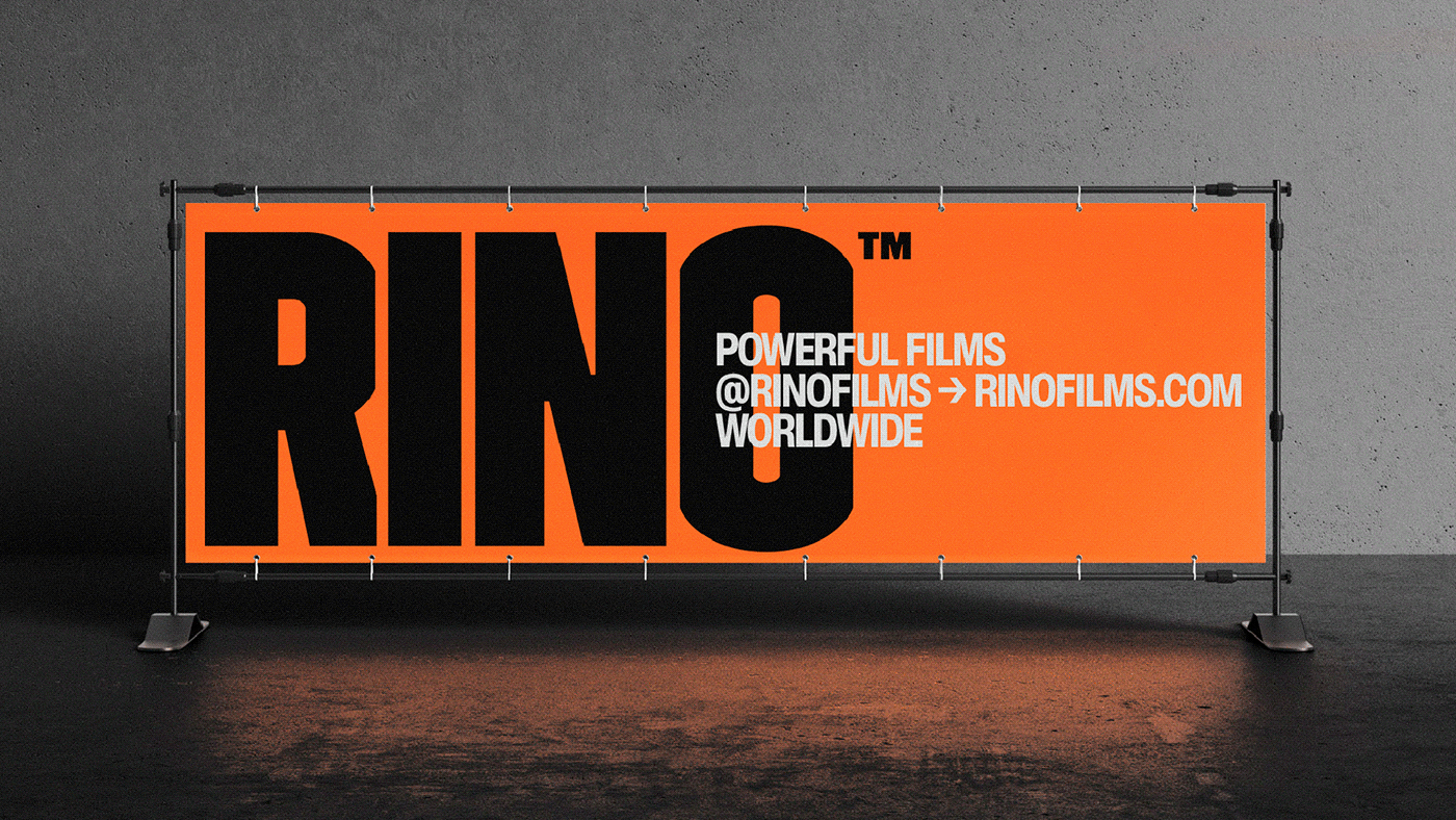 audiovisual studio production company rino films branding  identity Brand Design Logotype portfolio website