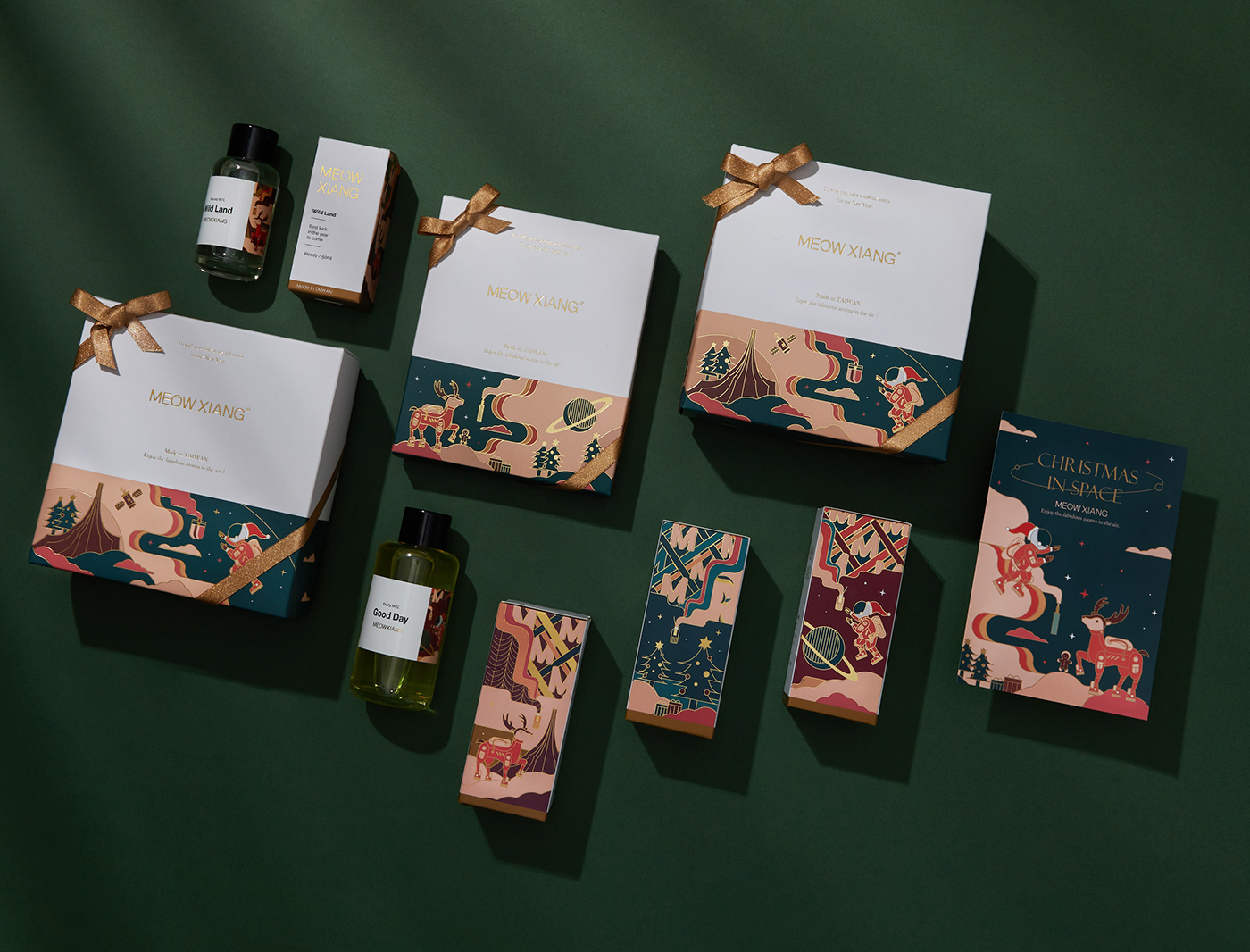 Chirstmas gift ILLUSTRATION  Packaging perfume 包裝 禮盒 聖誕節 香氛