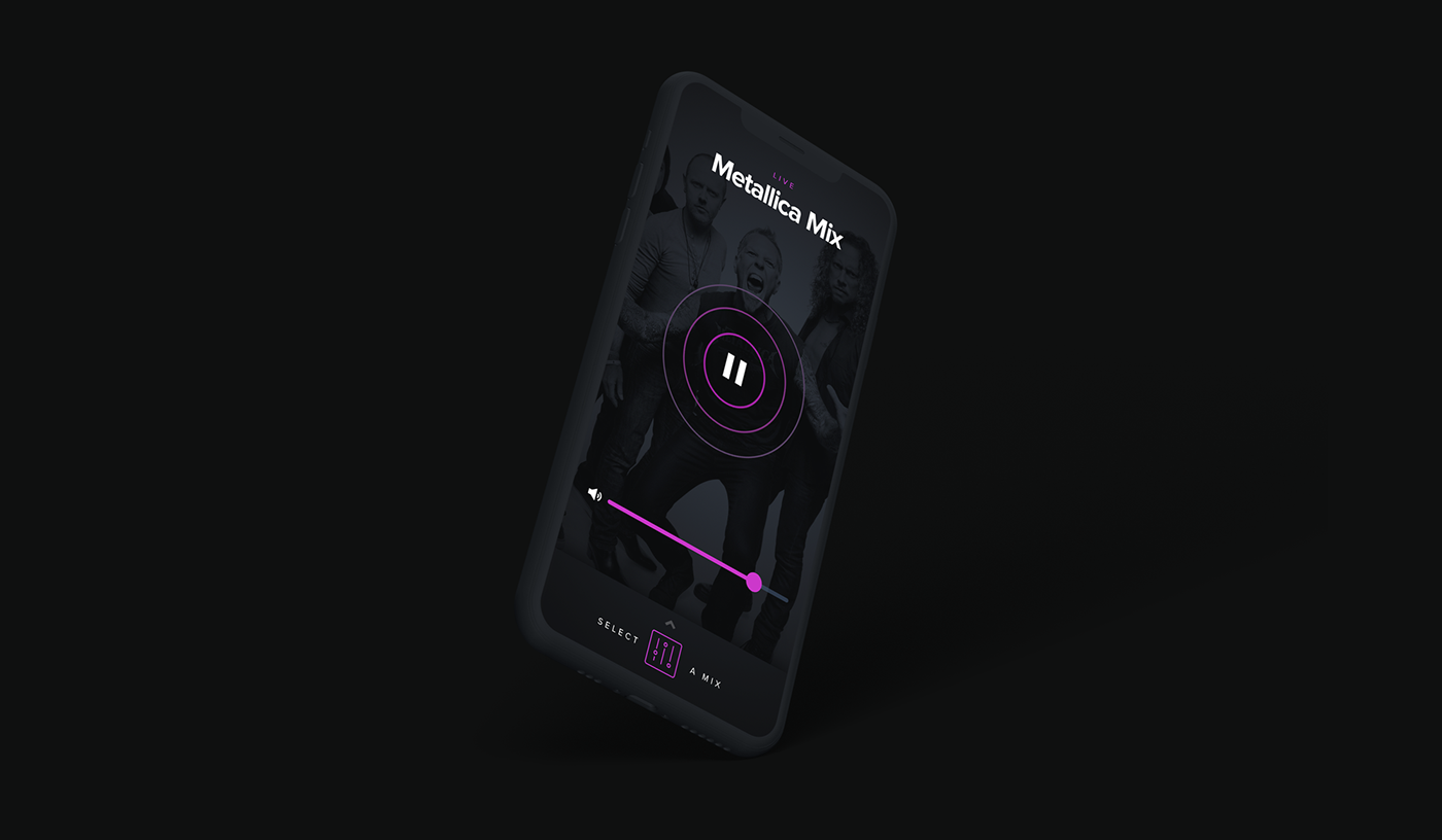ios app music Audio Streaming mobile UI Experience live concert
