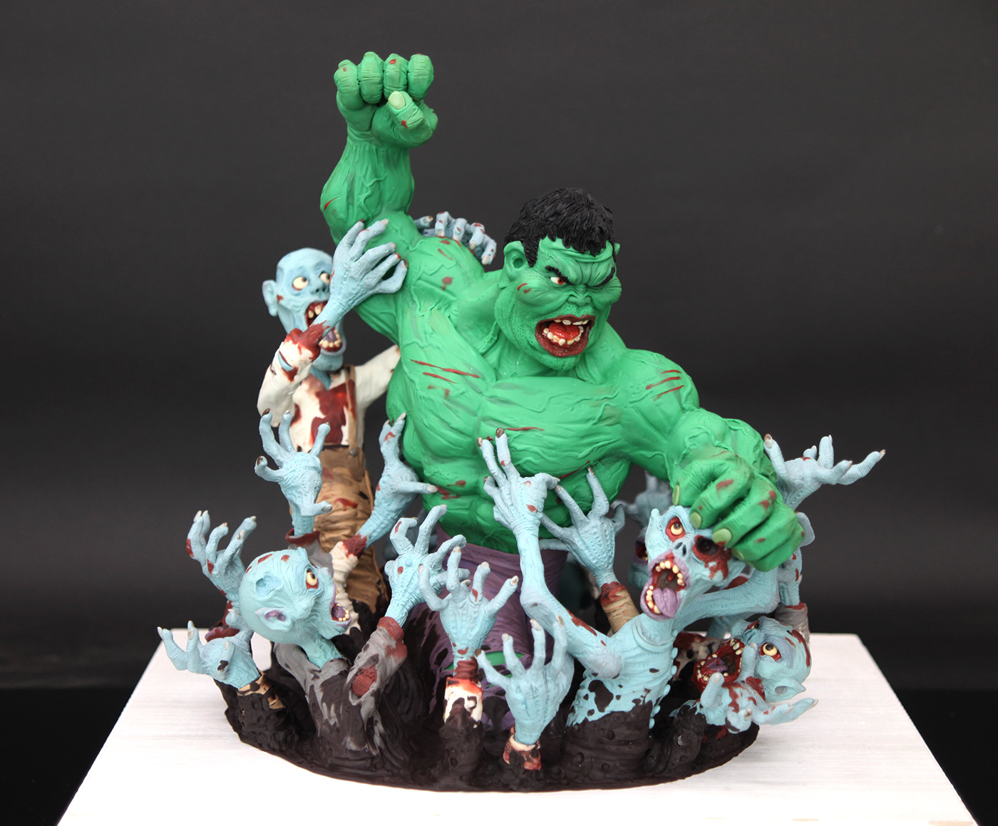 batman cartoon clay comics Digital Art  Hellboy Hulk Plasticine sculpture tutorial