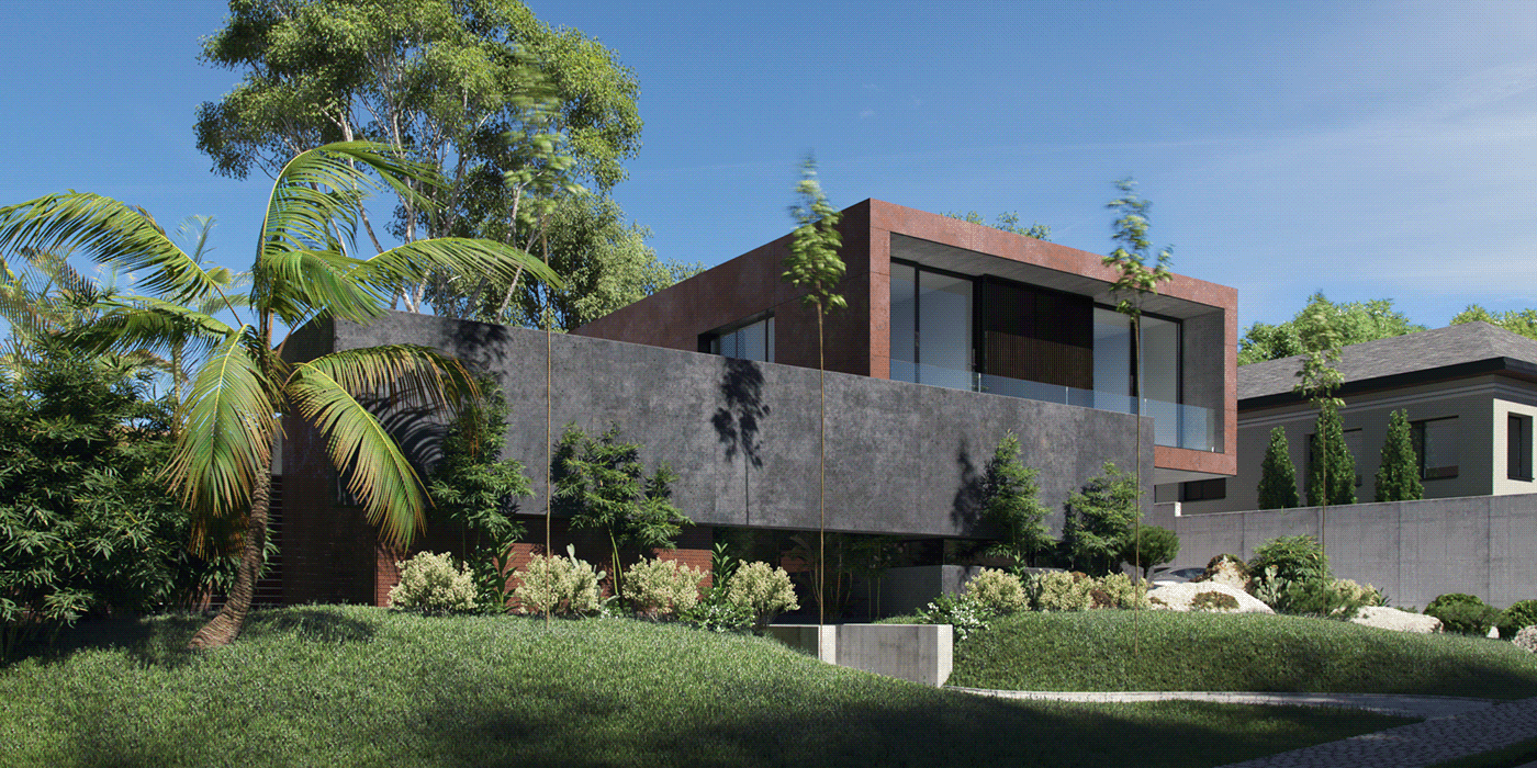 visualization 3dsmax corona exterior photoshop architecture Villa Australia