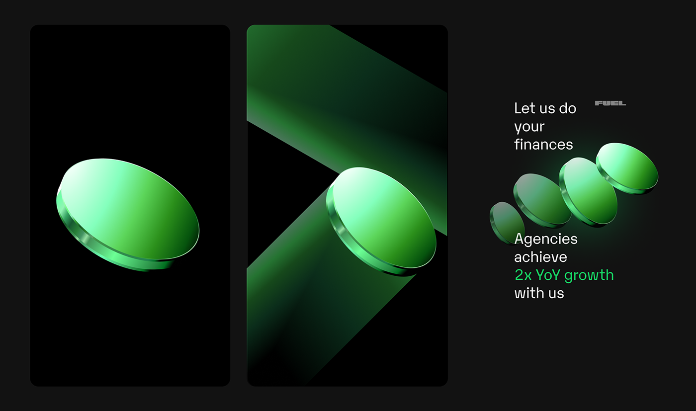typography   presentation finance design brand identity Social media post 3D Fintech Figma