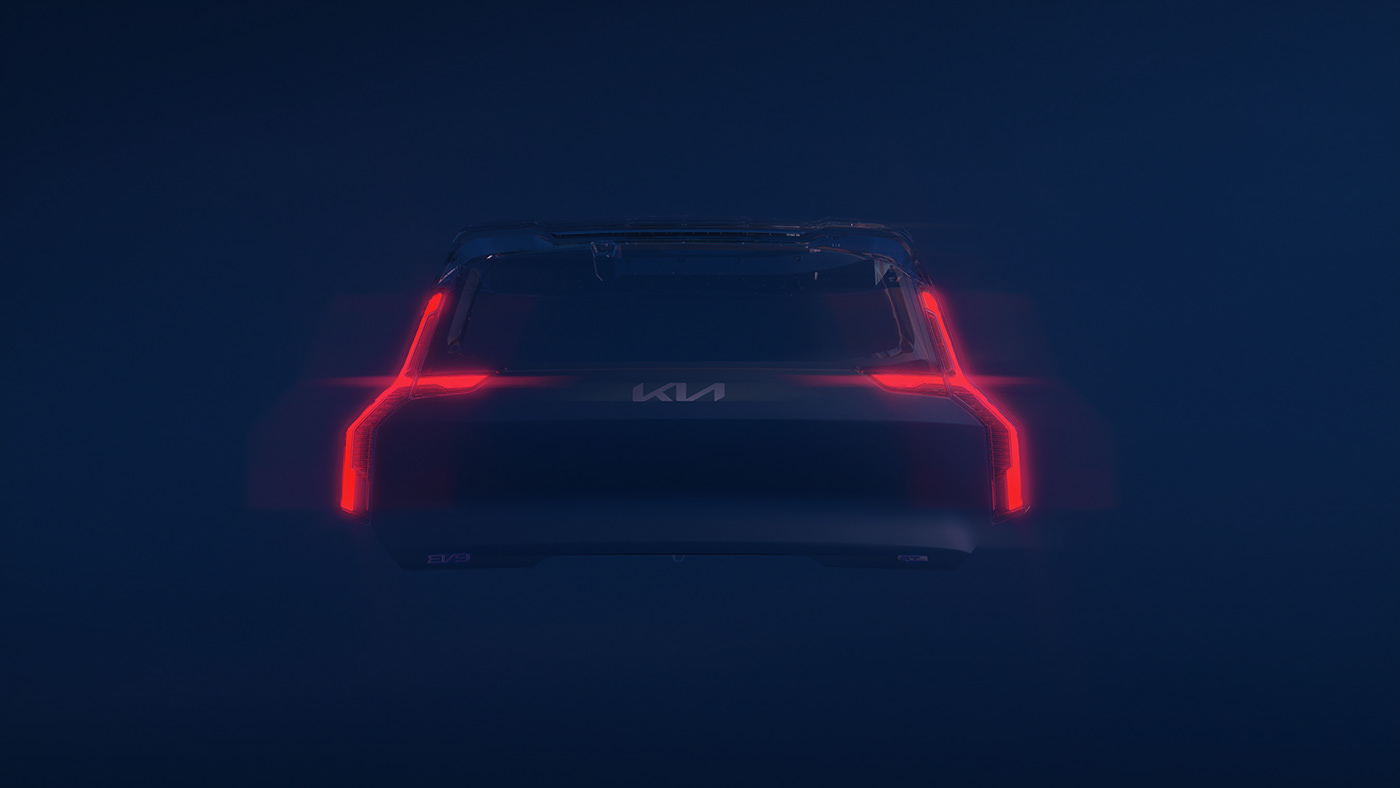 EV9 CGI 3D vray full cgi concept kia Automotive Photography visualization automotive  