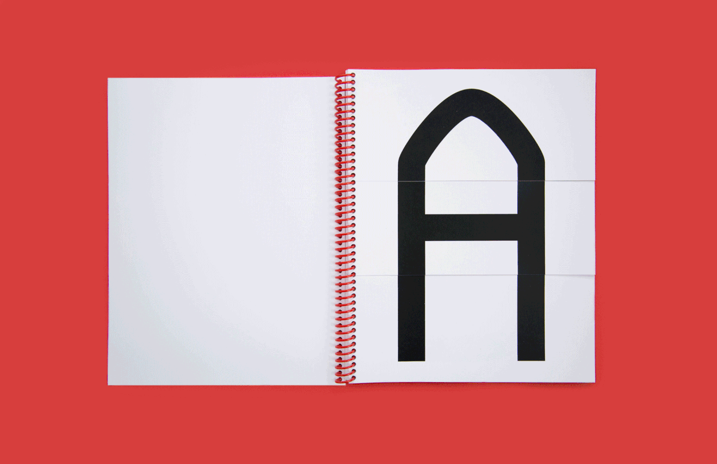 alphabet study exploration book Flip book experiment letterforms