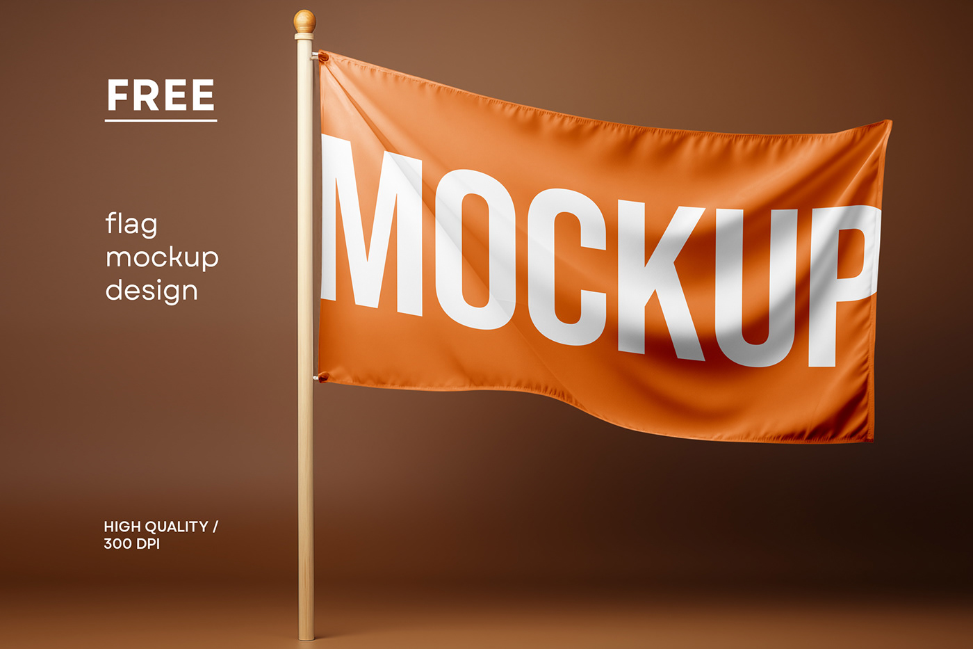 Mockup free flag flag mockup Promotion design branding  brand identity Logo Design