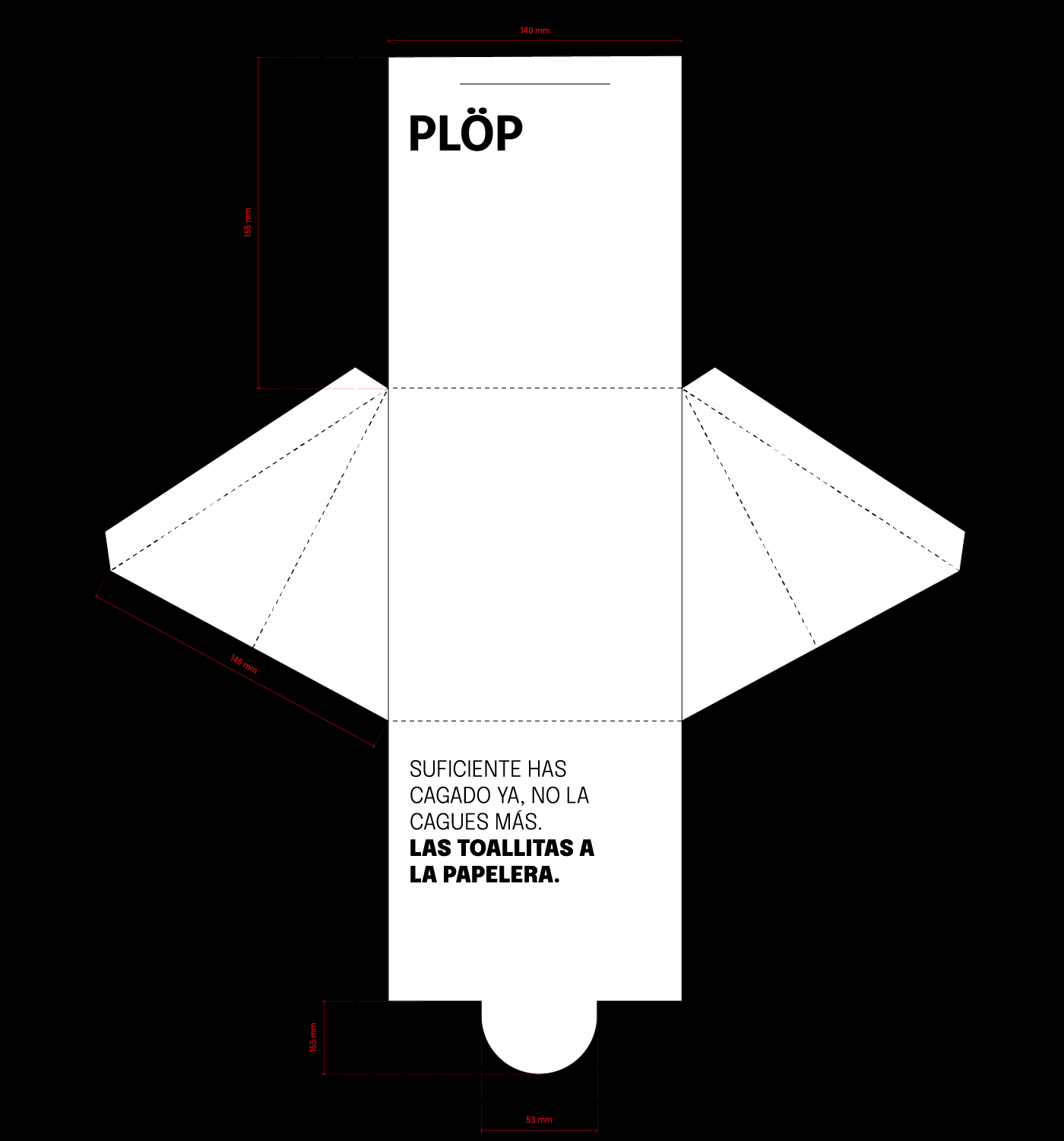diseño gráfico ilustrator InDesign Lavabo papelera Plop prototipo toallitas TOVALLOLETES vater