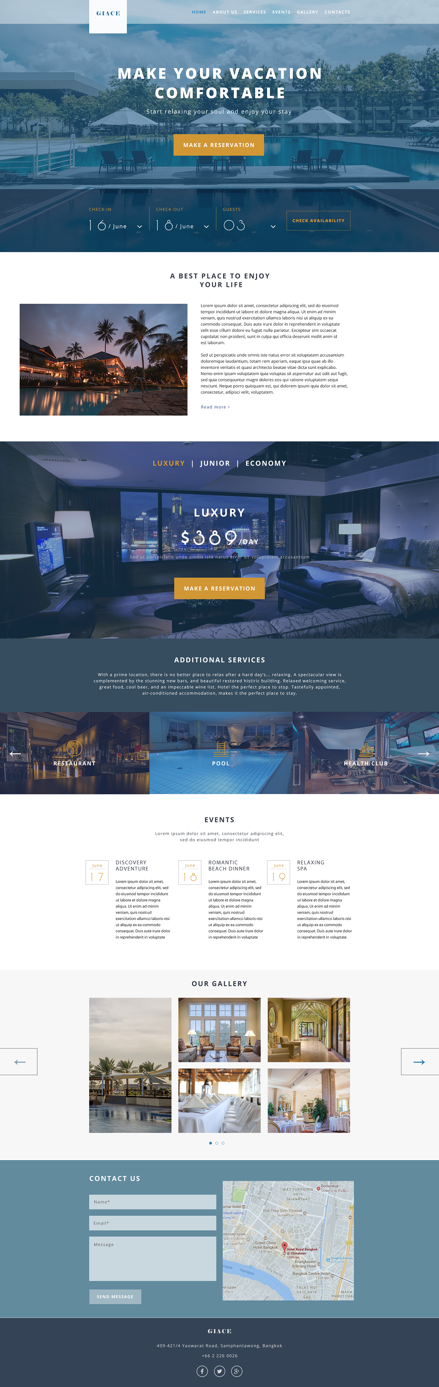 Website hotel corporate Web Design 
