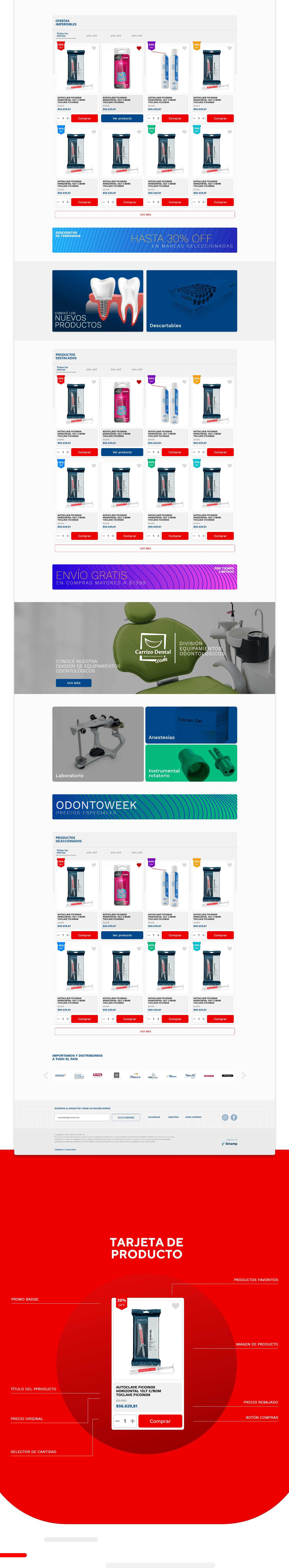 dental Diseño de interfaz diseño gráfico Diseño web Ecommerce eshop graphic design  UX UI