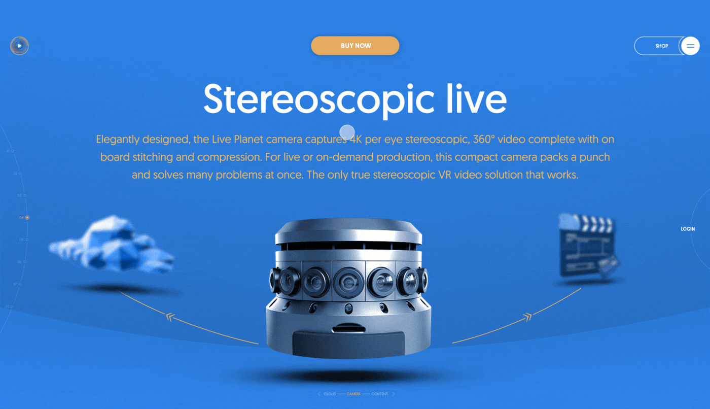 360º stereo vr stream promo Website interactive site promo site business promo business