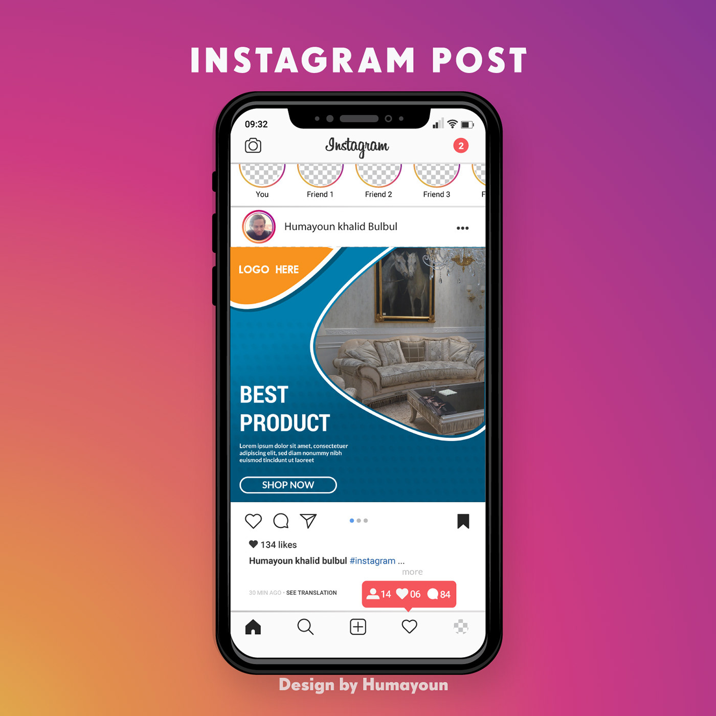 Instagram Post Design On Behance