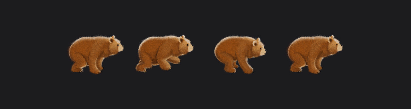 bear hunting Mama Bear Bear Cub dosai Pakistan bears Hunters animation 