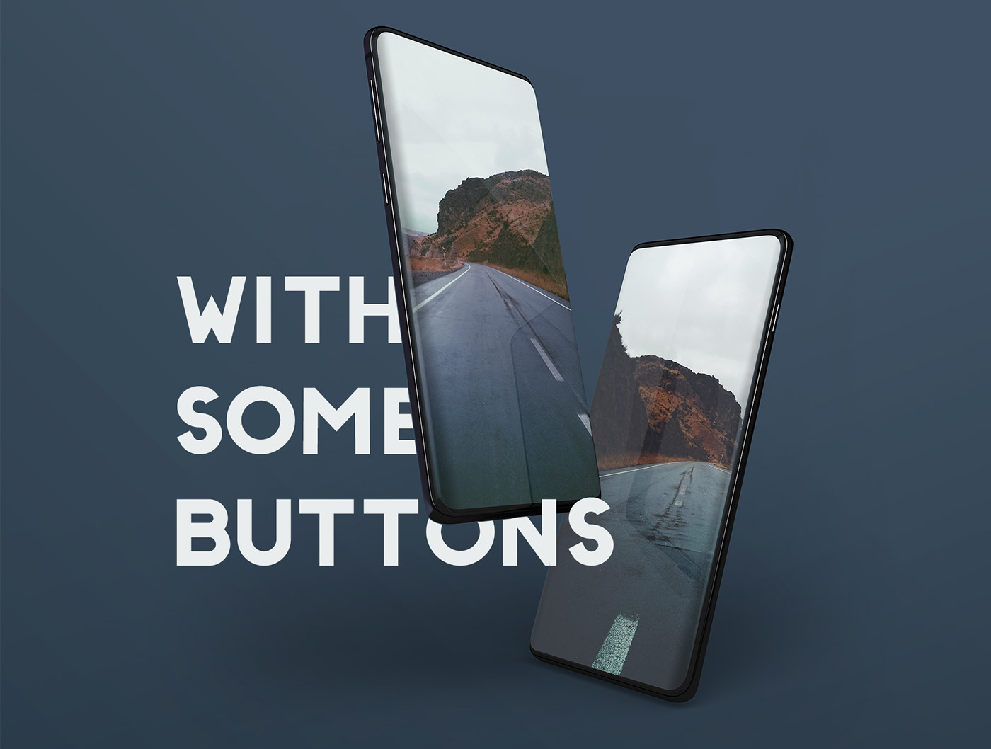 android app design ios minimal Mockup phone photoshop presentation