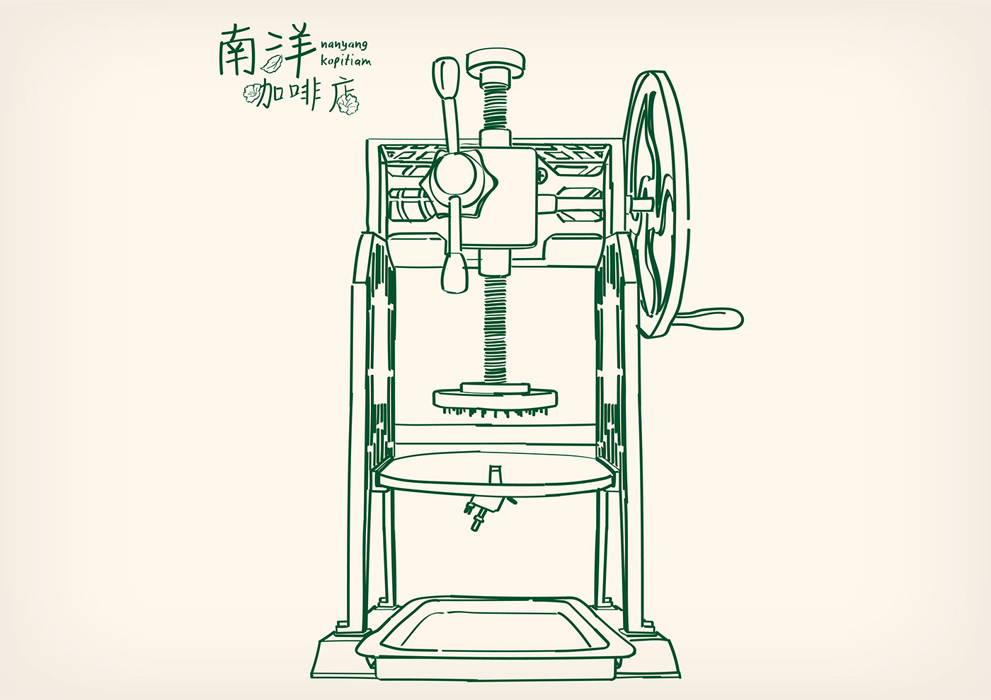 ais kacang bean ice doodle ice shaver ice shaver machine kopi kopitiam Nanyang teh vintage
