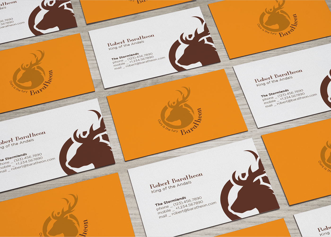 Game of Thrones got logo brand business card free Mockup Trono di spade hbo Television series