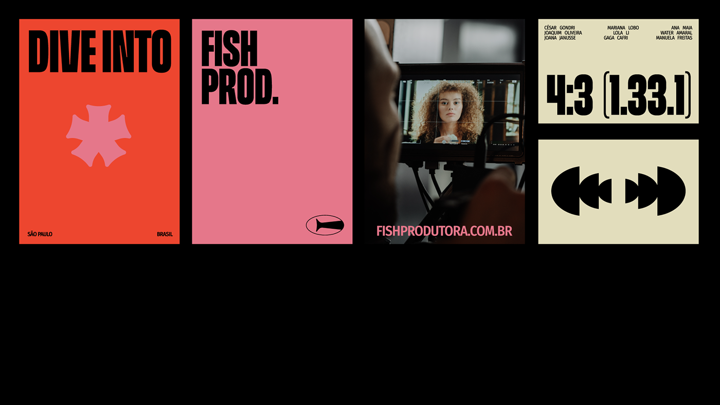 brand brand identity branding  Film   filmmaking fish identity logo Logotype visual identity