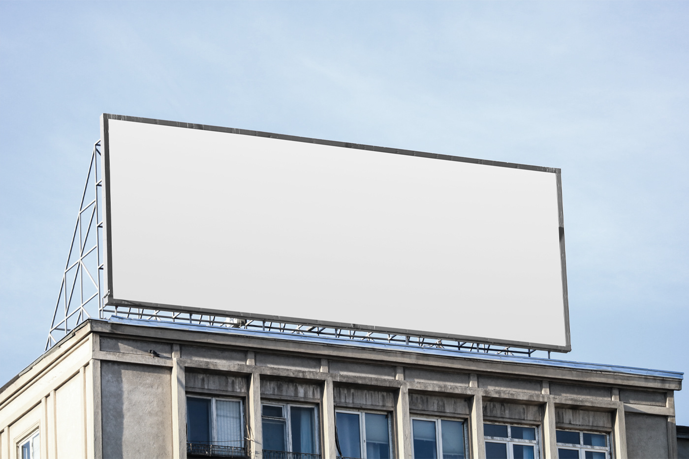 advert big billboard building city design download free Mockup paper