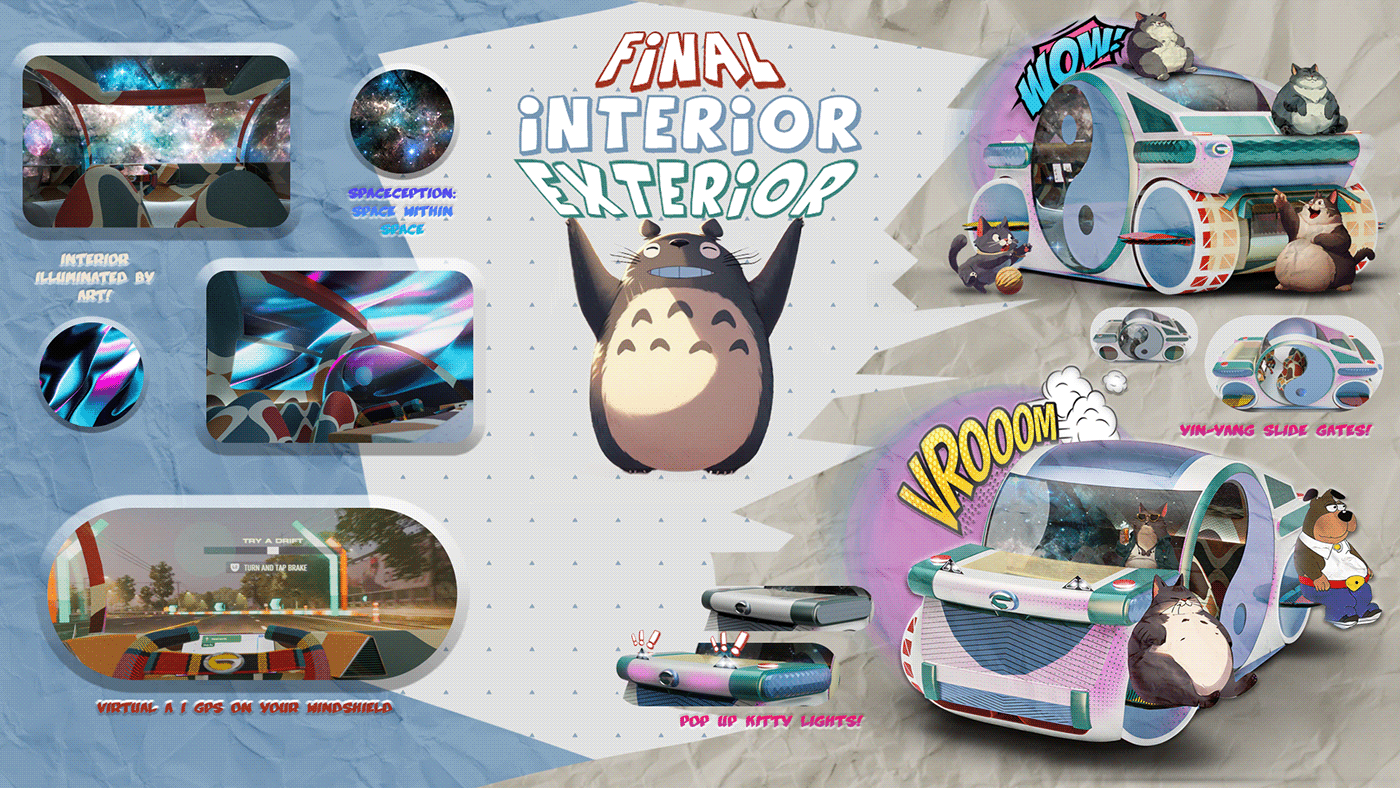 gac car design Automotive design anime CGI design cats Mew cute GAC MaoOo