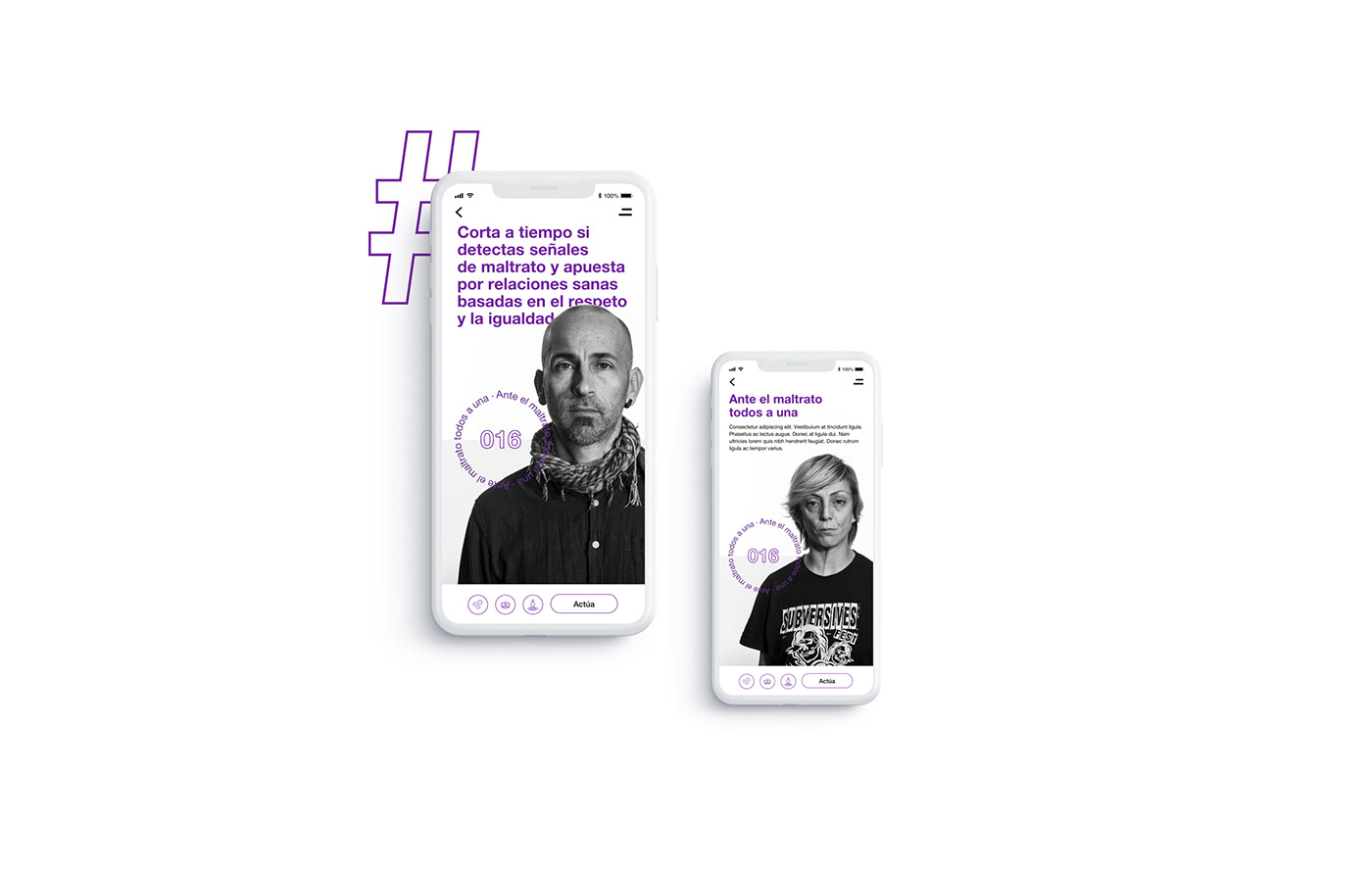 app app design gender violence purple ui design ui ux violencia de genero