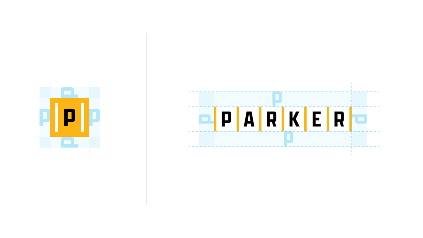 identity Logo Design Parker parking