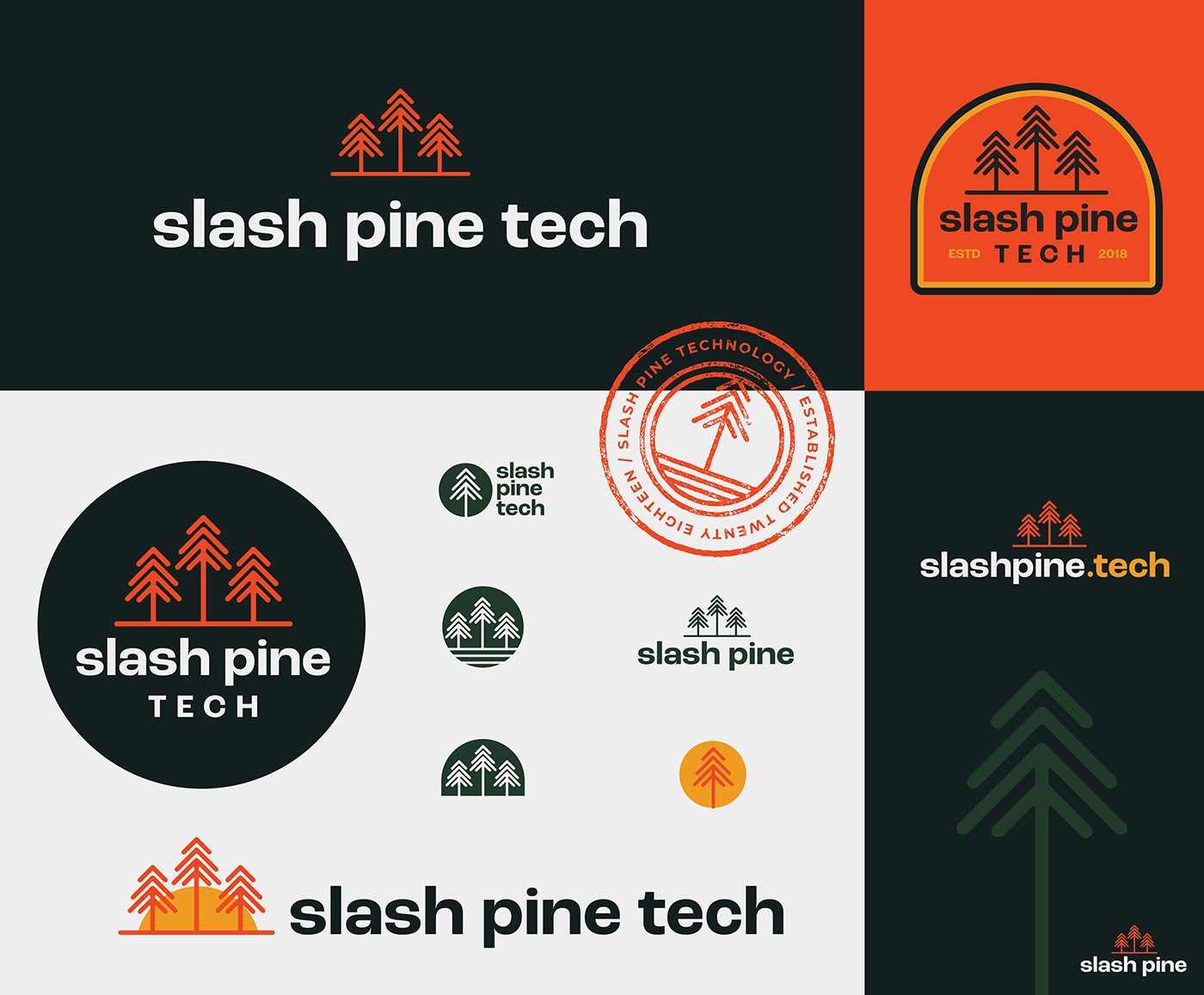 Apparel Design brand identity ILLUSTRATION  illustration for web Logo Design Merch pine tree logo tech company logo unique tech logo Web Design 