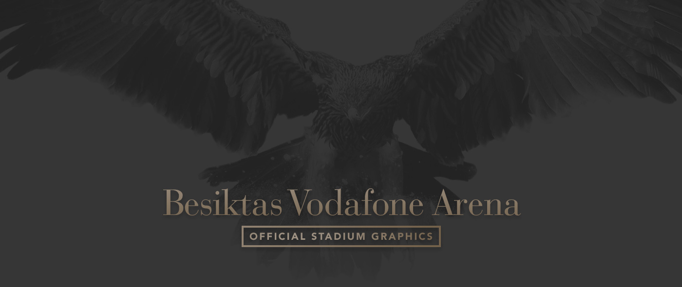 Beşiktaş Vodafone Arena stadium istanbul Turkey türkiye football soccer poster Interior Exhibition  sports print