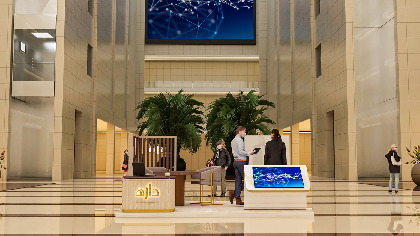 KSA Saudi Arabia booth design exhibition stand 3ds max modern architecture activation booth Exhibition Design 