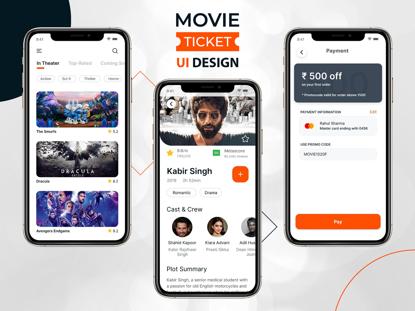 app ui design movie app movie ui  Payment UI ui concept ui design ui ux UI UX design UX concept UX design