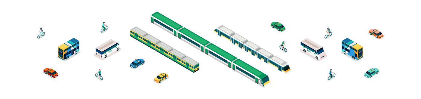 architecture city cityscape Isometric map transportation Urban vector dublin Ireland