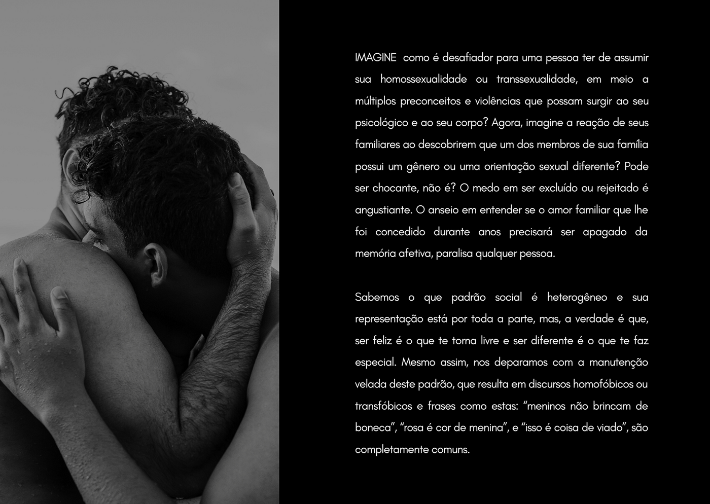 casa 1 gays homossexual lésbica LGBTQ manifesto manifesto de marca ong transsexual