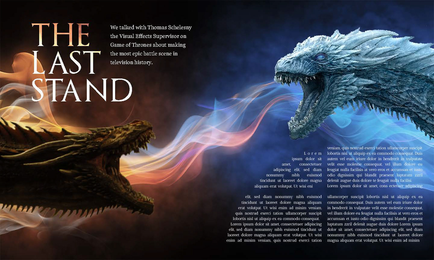 Game of Thrones magazine concept