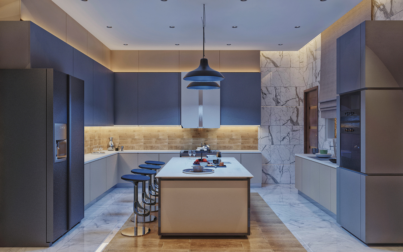 architecture design inteiror kitchen KSA riyadh