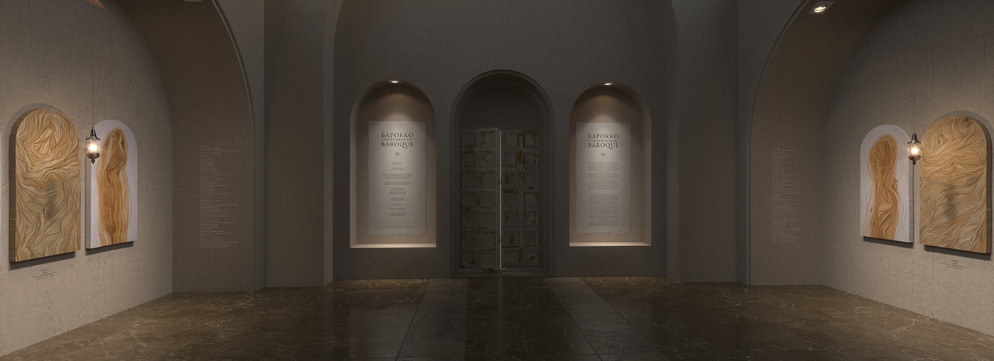 3D art project baroque contemporary expo Virtual exibition virtual tour vr