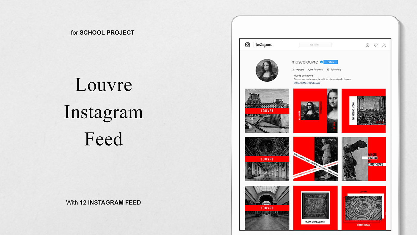 Editor Graphic Designer Instafeed instagram instagram feed Instagram Post louvre