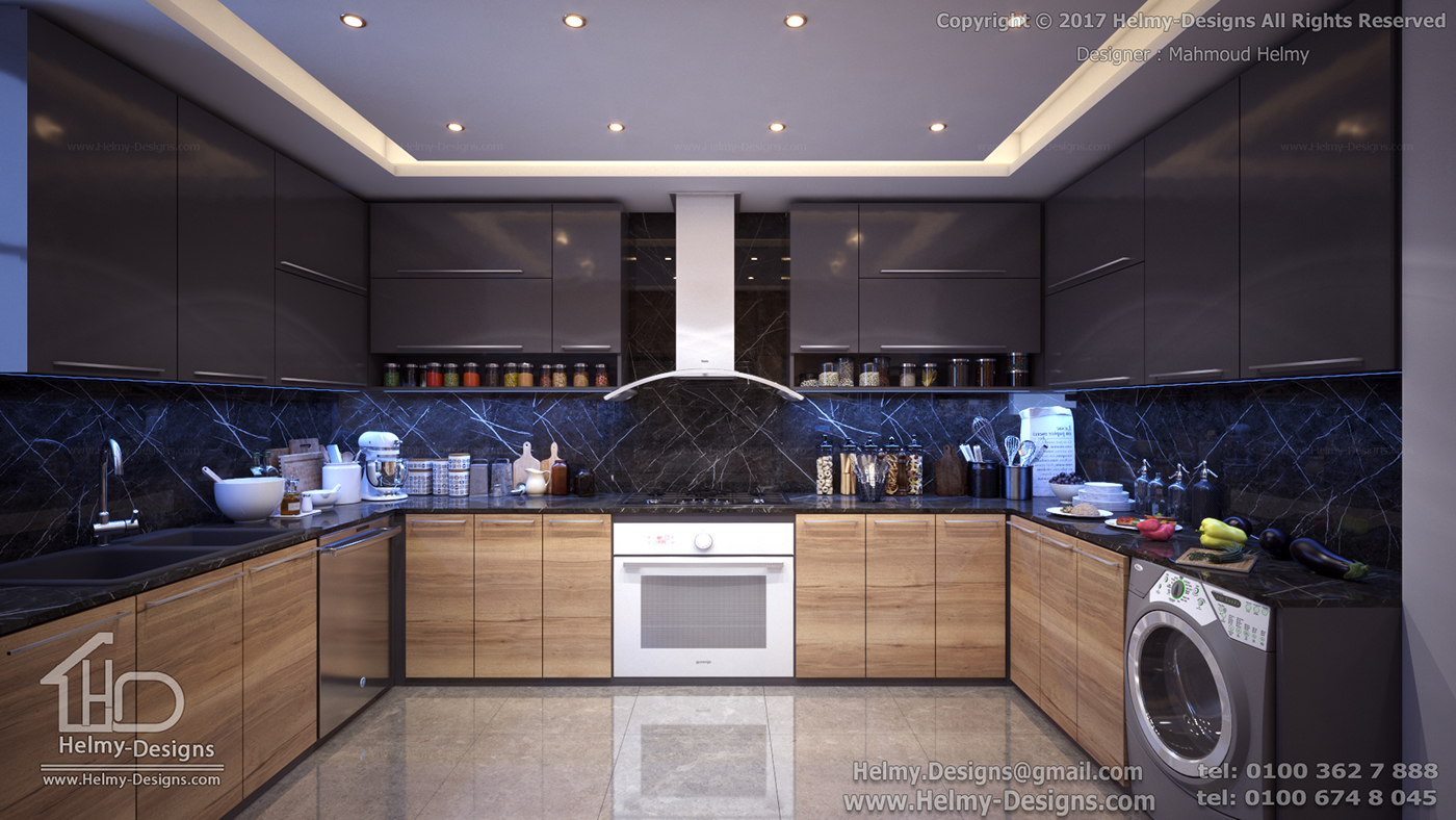 Kitchen in duplex Villa interior design  furniture decor ourluxuryhome luxury kitchen helmydesigns