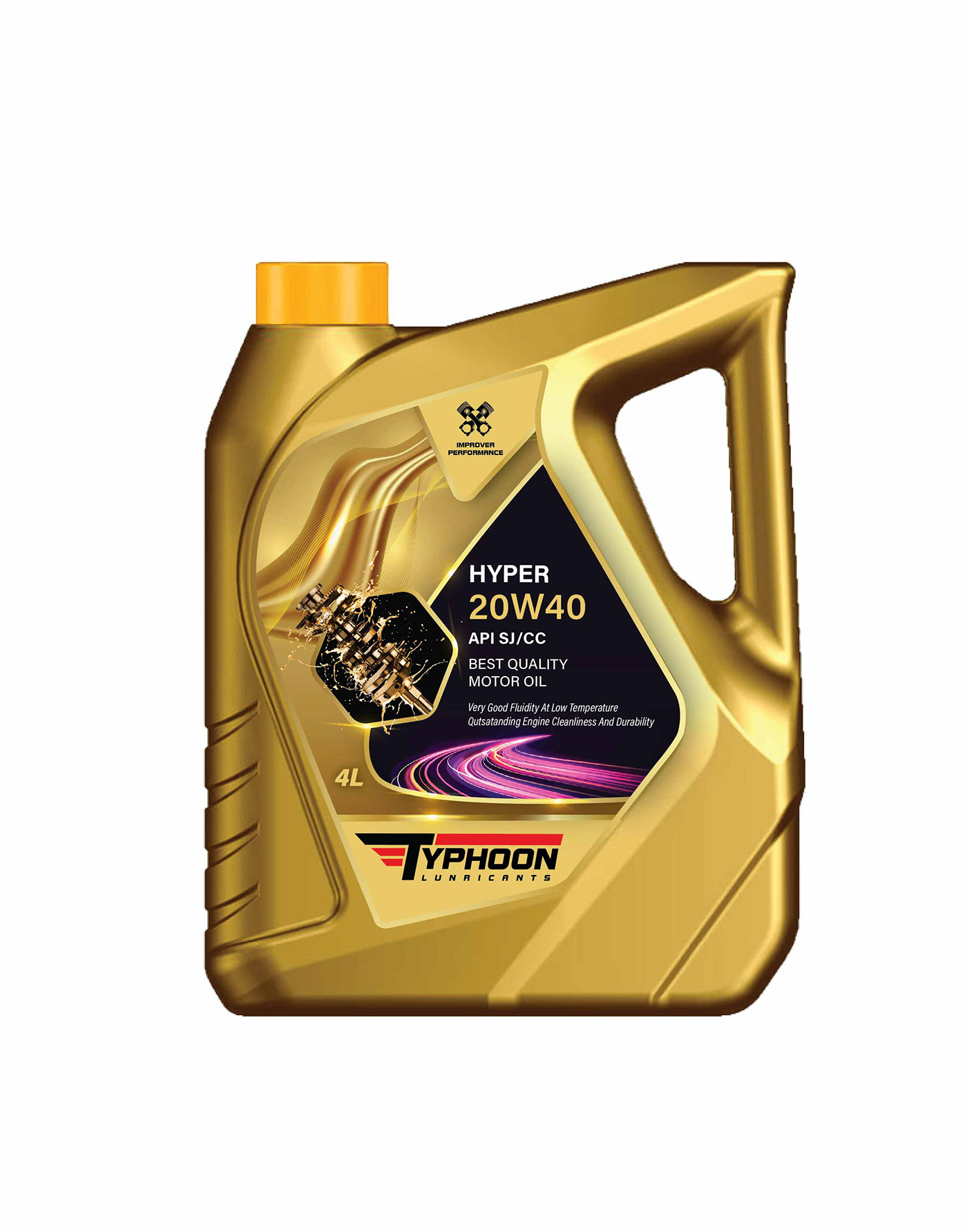 graphic Lubricants Engine oil Can Design