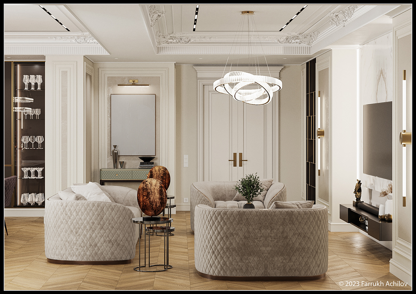 interior design  Render visualization 3ds max corona archviz CGI neoclassic neoclassical neoclassic interior