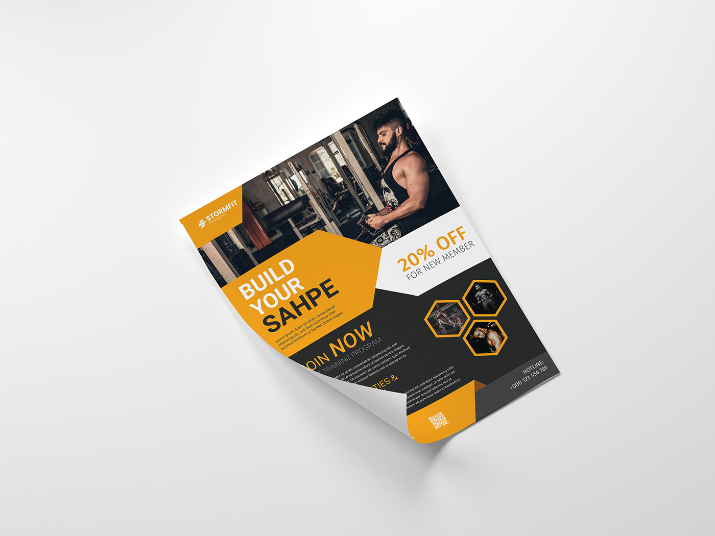 body fitness Fitness Center fitness flyer fitness flyer template fresh gym gym flyer healthcare healthy