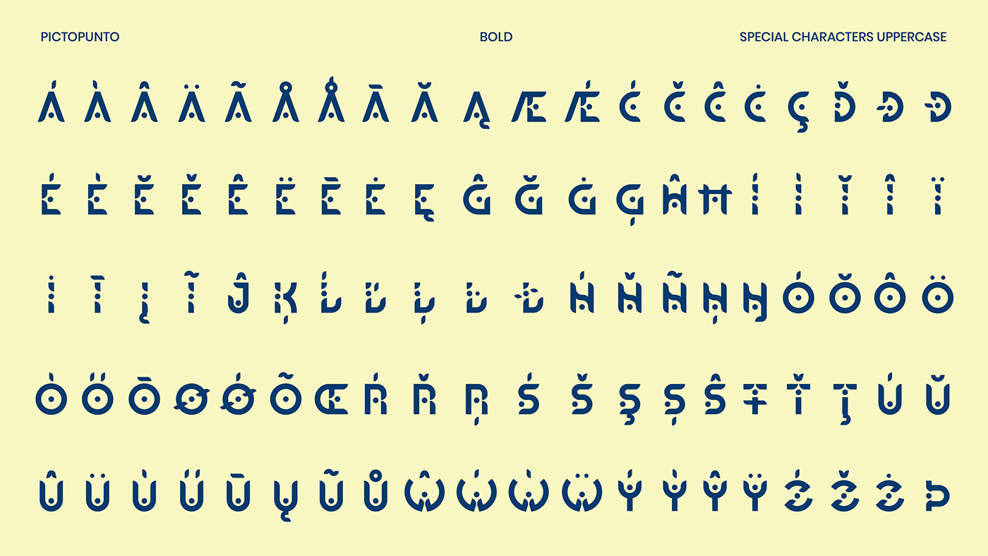 Display font kovácsalexandra pictopunto typography   pictogram